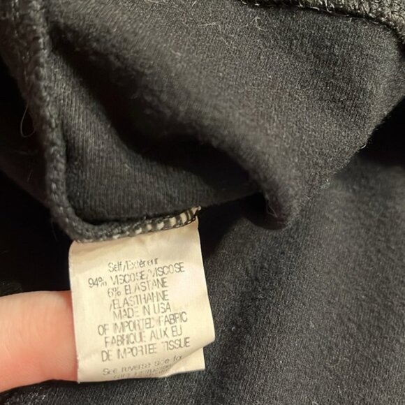 Theory Tillora Long-Sleeve Flare-Skirt Dress Size 6 Black - Picture 8 of 8